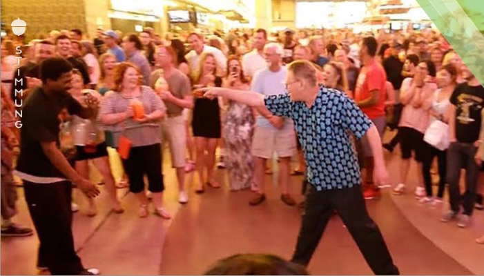 Großvater steht zwei jungen Tänzern gegenüber – das Publikum ist begeistert, als er gewinnt!