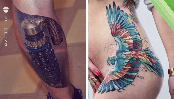 30 unglaubliche 3D Tattoos! Du hast solche Tattoos noch nicht gesehen!