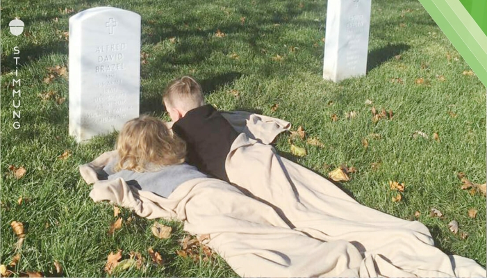 Söhne wollen ein Zeichen von Papa im Himmel – was an seinem Grab geschieht, lässt alle in Tränen ausbrechen