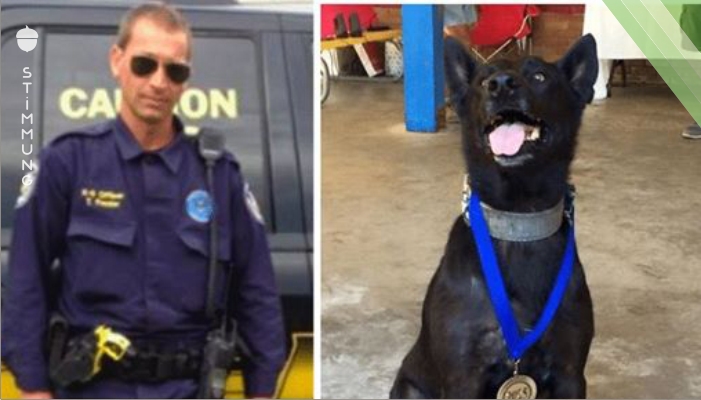 Hund rettet Polizisten das Leben
