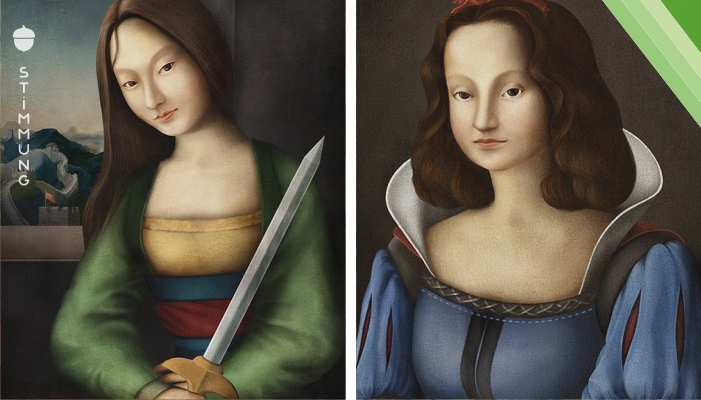 Wie könnten Disney Prinzessinnen aussehen, seien es Porträts, die in der Renaissance gemalt wurden