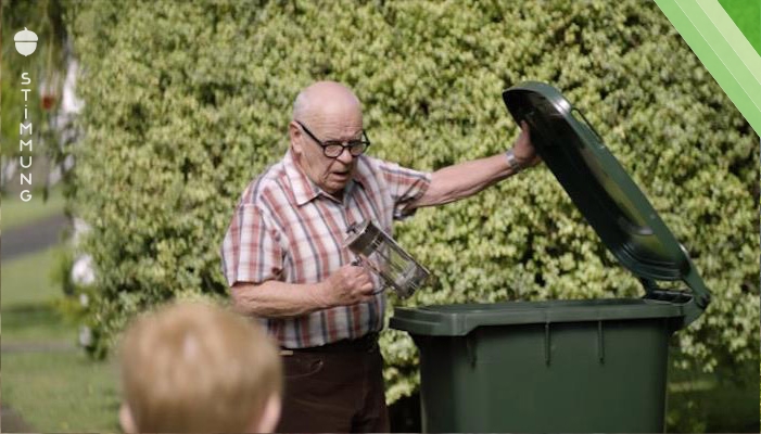 Alter Mann wirft neue Dinge jeden Tag in den Müll – bald verstehen die Nachbarn jedoch den Grund dafür