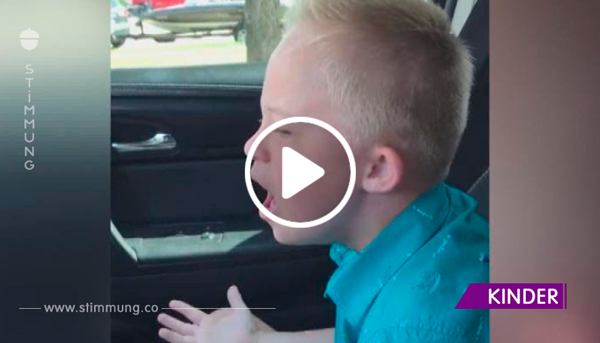 Papa hat ein Video gemacht, wie sein Sohn, der an Down-Syndrom leidet, singt. Dieser Film wird dein Herz schmelzen!