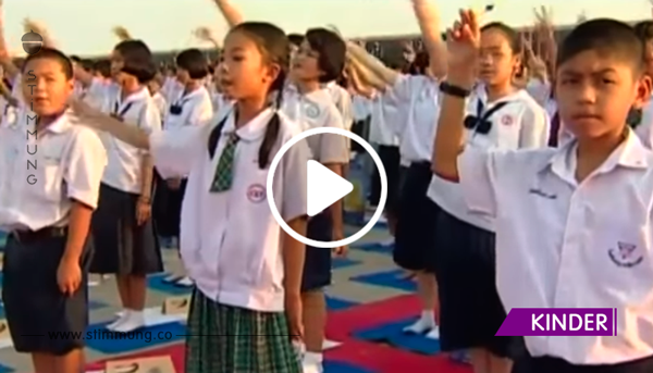 1 Million Kinder meditieren für den Weltfrieden in Thailand