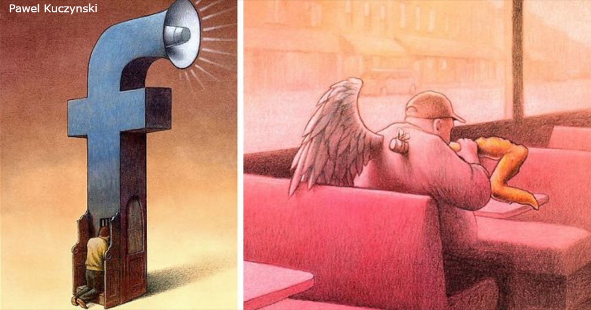 29 wahrheitsgetreue Zeichnungen von Pavel Kuchinsky, die zeigen, das unsere Gesellschaft geworden ist