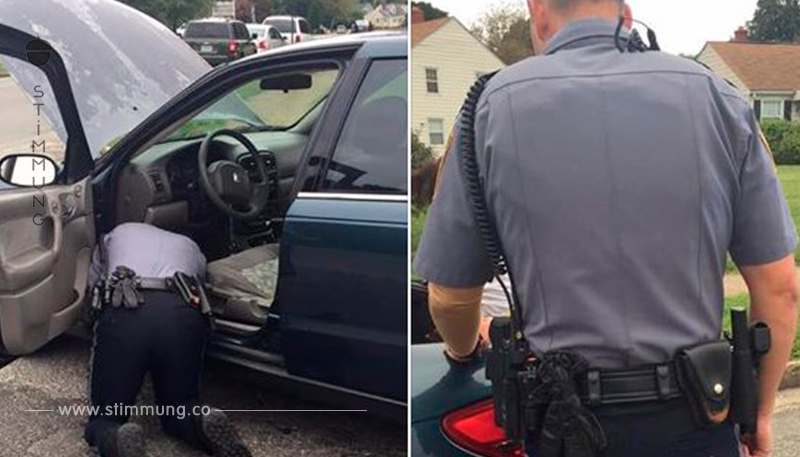 Polizist bittet die Frau, ihren Kofferraum zu öffnen – doch sie weiß nicht, dass er ihr nur helfen möchte