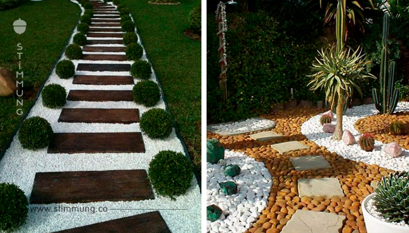 Vervollständigen Sie Ihren Garten mit einem Pfad aus weißen Steinen. Entdecken Sie hier 14 wunderschöne Ideen!