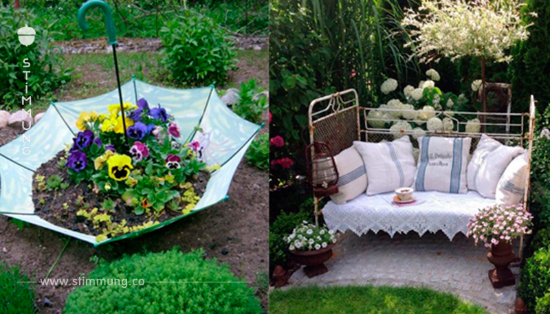 Diese Garten Deko-Ideen stellen sicher, dass Ihr Garten in diesem Sommer der schönste der ganzen Gegend ist!	