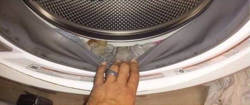 Die Frau fand einen Ort, an dem Socken aus der Waschmaschine verschwinden, und es existiert wirklich!