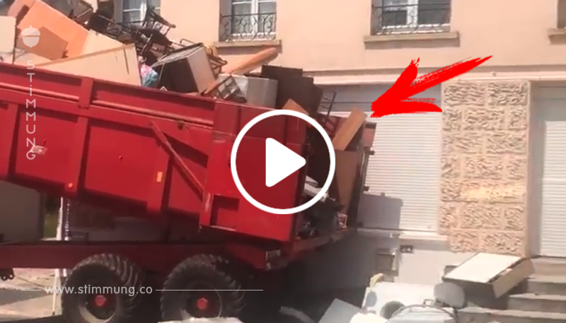 Ex Mieter hinterlassen einen Müllhaufen – der Vermieter entsorgt den ganzen Müll vor ihrem neuen Zuhause	