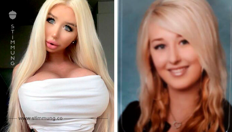 Amanda, 22, hat 50.000 Euro dafür ausgegeben, um Barbie zu werden   jetzt sind die Brüste beim Schminken im Weg	