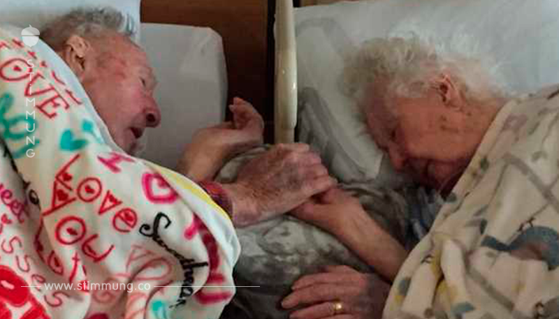 100-Jähriger verbringt letzte Stunden gemeinsam mit seiner Frau – schläft Hand in Hand