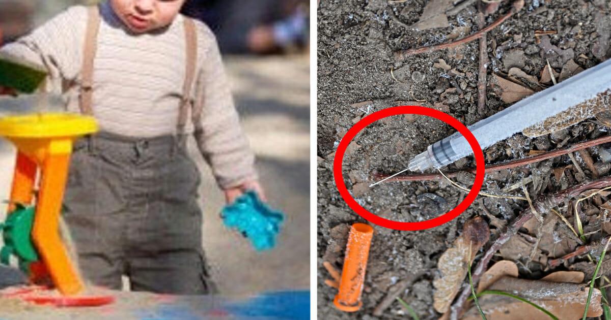 Nadel bohrt sich in Schuh: 5 Jähriger tritt auf deutschem Spielplatz in HIV Spritze	