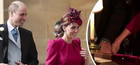 Prinz William und Kate zeigen ihre Liebe in der Kirche während der schicken Hochzeit von Eugenie