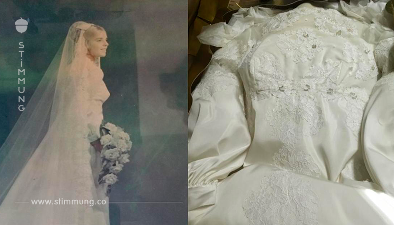 Mann findet Hochzeitskleid auf Speicher und sucht Besitzerin	