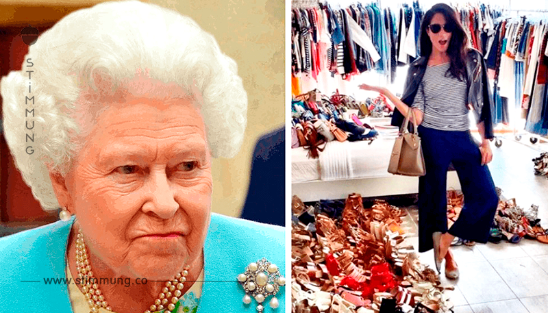 Die Königin Elizabeth II ist in der Verlegenheit von der Extravaganz der neuen Schwiegertochter Megan Markle