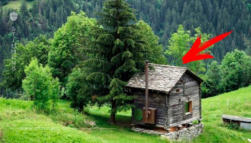 Das Traum von jeder introvertierten Person : Eine hochmoderne Hütte mitten in den Alpen!