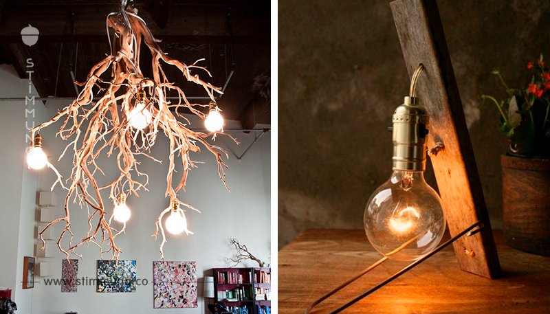 15 Einzigartige DIY Ideen für Lampen mit Holz!