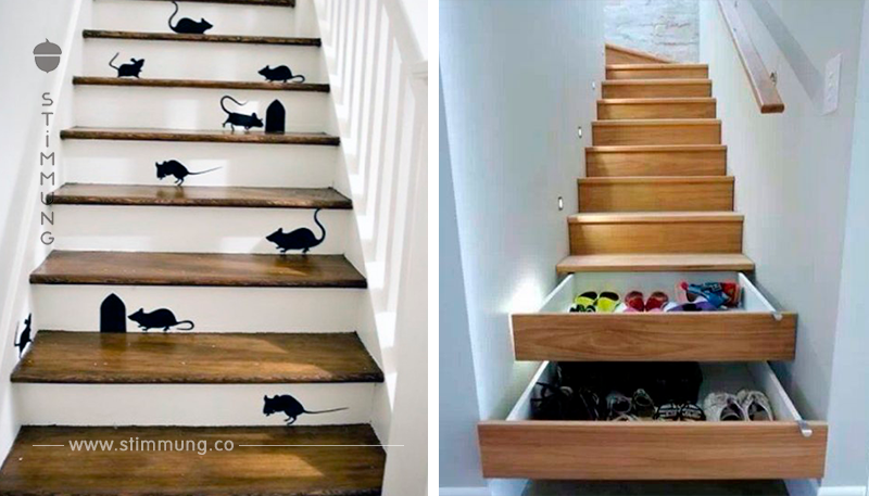 13 großartige DIY Ideen, um Ihre Treppe umzuwandeln!