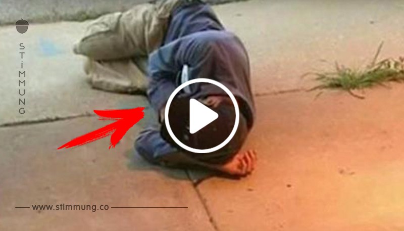 Obdachloser Mann schläft vor Tierheim, in der Hoffnung seinen verschwundenen Hund wiederzusehen