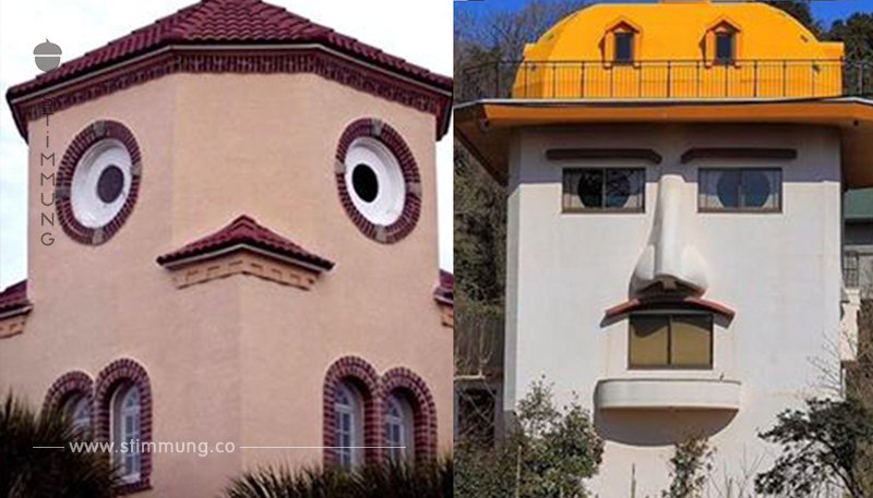 Spaß mit Architektur: 25 Bilder von Häusern, die ein Gesicht haben.
