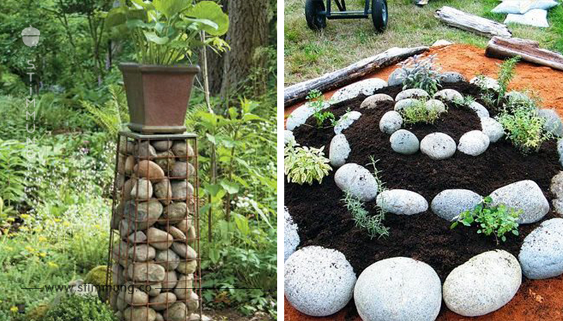 Sammeln Sie einige Steine und verleihen Sie Ihrem Garten ein natürliches Aussehen mit diesen Ideen.