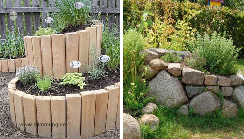 Stapeln Sie einige Steine aufeinander und bauen Sie Ihre eigene Kräuterschnecke im Garten… leckere frische Kräuter!