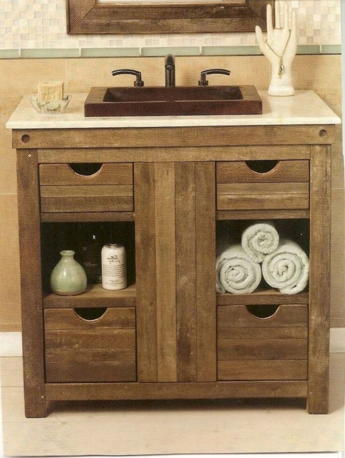 Zeit für etwas anderes im Badezimmer? Dieses rustikale Ideen sehen toll aus!