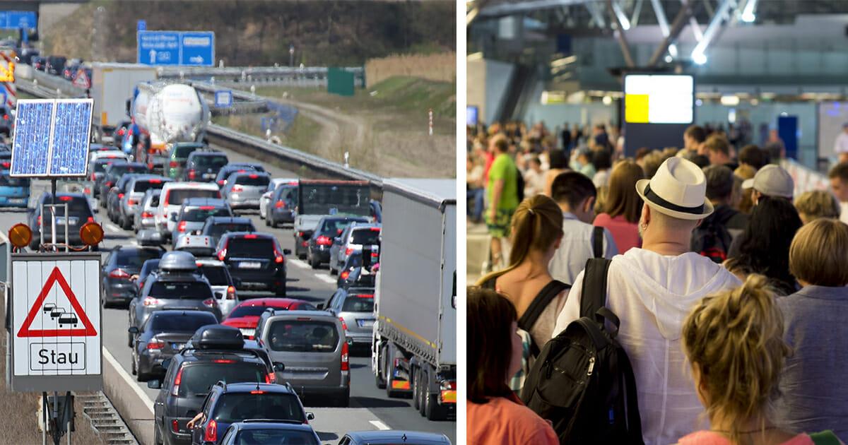 Verkehrs-Chaos zum Ferienstart: Streiks bei Fluggesellschaften & gesperrte Autobahnen