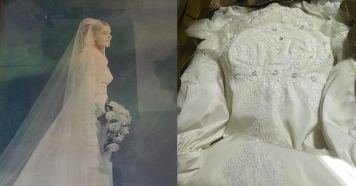 Mann findet Hochzeitskleid auf Speicher und sucht Besitzerin