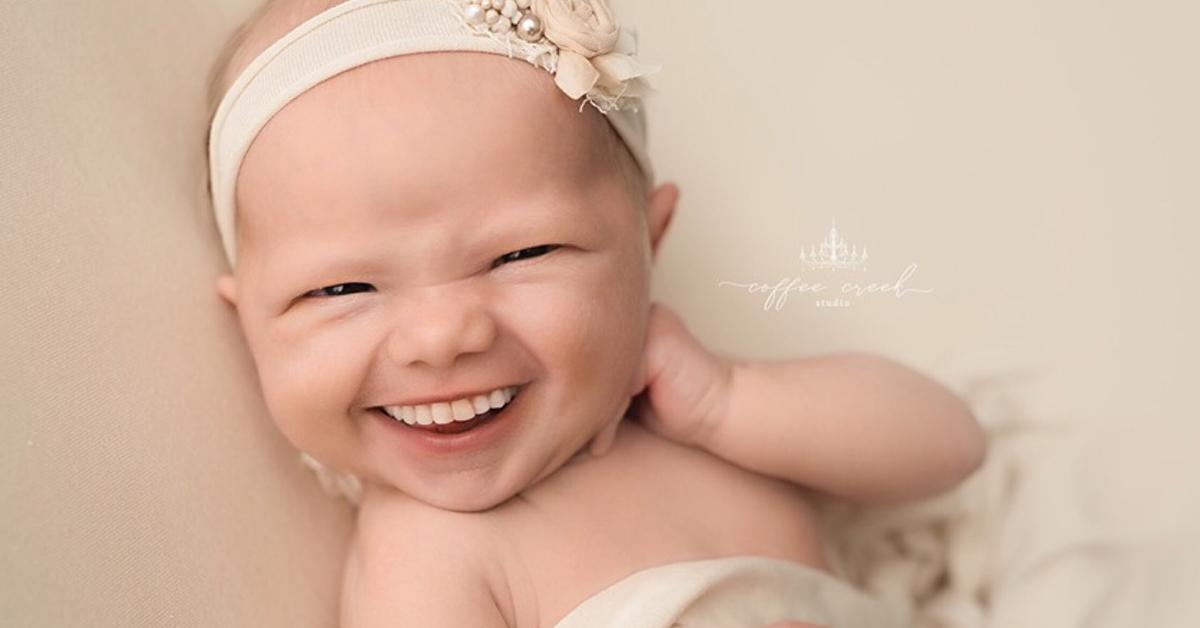 14 Bilder zeigen, wie es wäre, wenn Babys Zähne hätten.