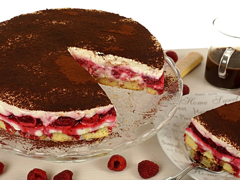 Himbeer Tiramisu Torte, No Bake