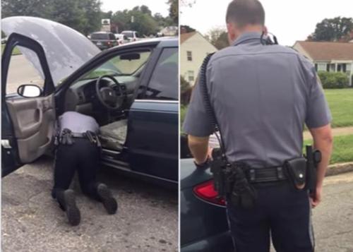 Polizist bittet Frau den Kofferraum zu öffnen   er weiß nicht, dass sie ihn dabei heimlich filmt