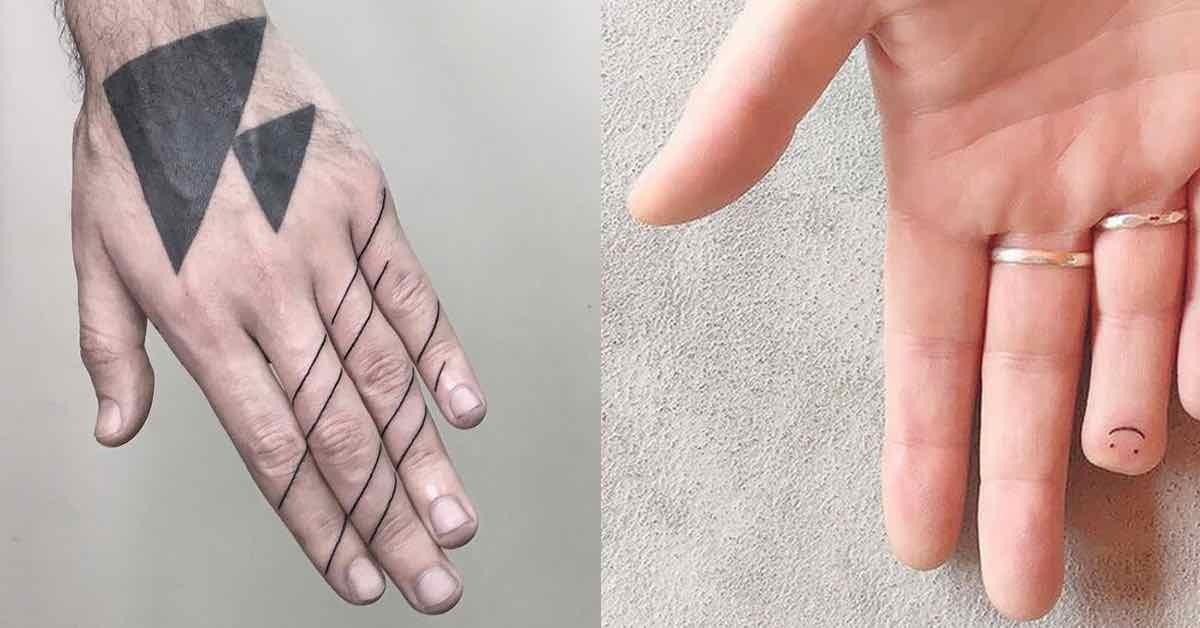 19 ungewöhnliche Finger Tattoos