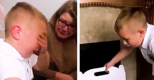 Großeltern rühren gepeinigten Enkel mit Geschenk zu Tränen