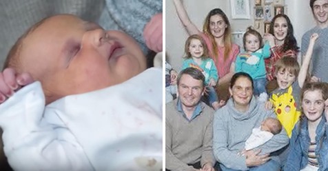 Supermama Sue Radford begrüßt die Geburt ihres 21. Babys nach ihren 12 Minuten langen Wehen