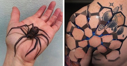 20 3D-Tattoos, die dich an der Realität zweifeln lassen
