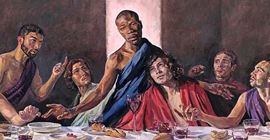 Kathedrale in England: Letztes Abendmahl mit George Floyd als Jesus?