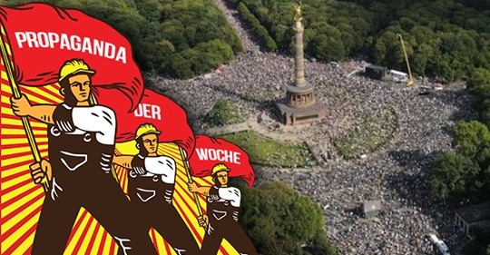 Propaganda der Woche: Nur 18.000 bis 40.000 Menschen bei Berlin-Demo