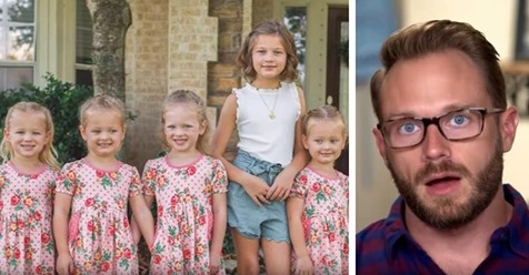 Vater von fünf Töchtern verteidigt seine Entscheidung eine seiner Fünflinge die Vorschule überspringen zu lassen