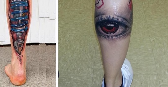 16 Bein-Tattoos, die Blicke auf sich ziehen