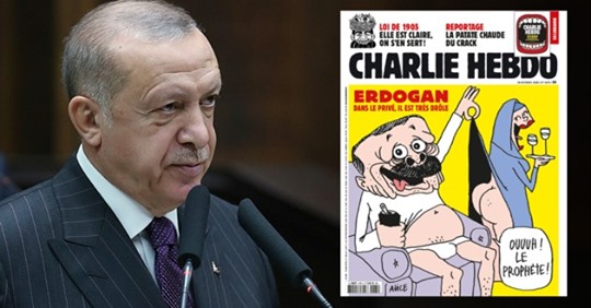 Charlie Hebdo  antwortet mit Erdogan-Karikatur