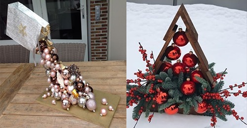 Weihnachtskugeln können in einem Baum aufgehängt werden, aber diese Alternativen sind mindestens genauso schön!