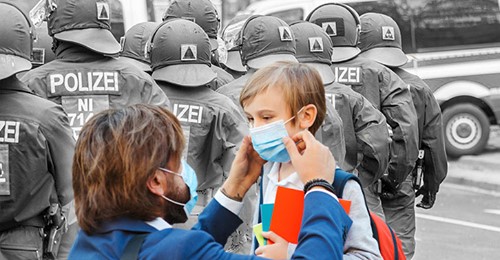 Kindesentzug bei Demobesuch: In Tirol ist offene Diktatur ausgebrochen