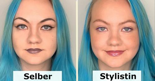 12 Frauen vergleichen ihr Make-up mit einem Profi