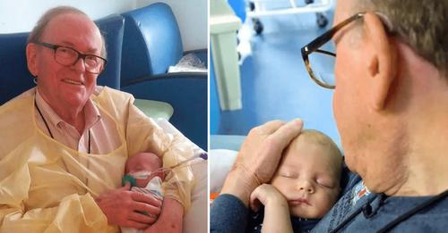 Mann verbringt Ruhestand damit, mit Babys im Krankenhaus zu kuscheln