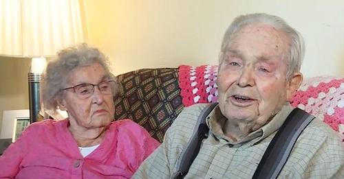 Paar, das sich nie streitet, feiert 79 Jahre Ehe und seinen 100. gemeinsamen Geburtstag