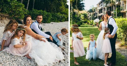 'Mein zweijähriger Sohn wollte zu unserer Hochzeit ein Kleid tragen, und wir haben es ihm erlaubt'