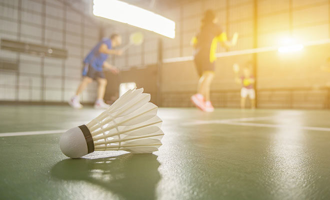 Badminton – Rasanter Ballwechsel