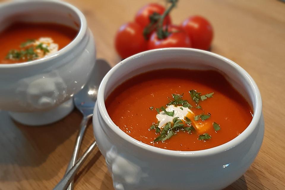 Frische Tomatensuppe